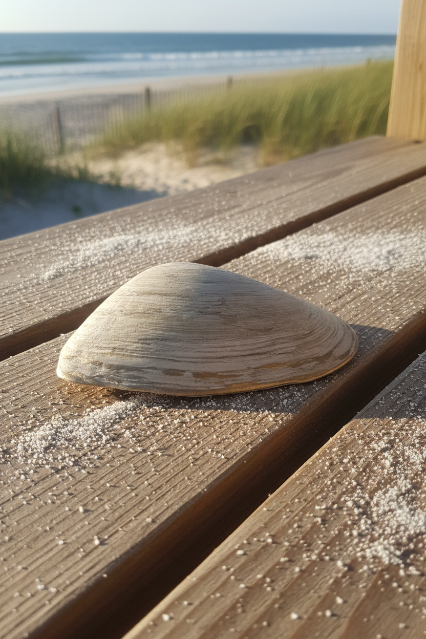 Shell Art - Surf Clam Ring or Soap 🧼 Dish - Vintage Eggs 🥚 on Pastel Yellow 💛