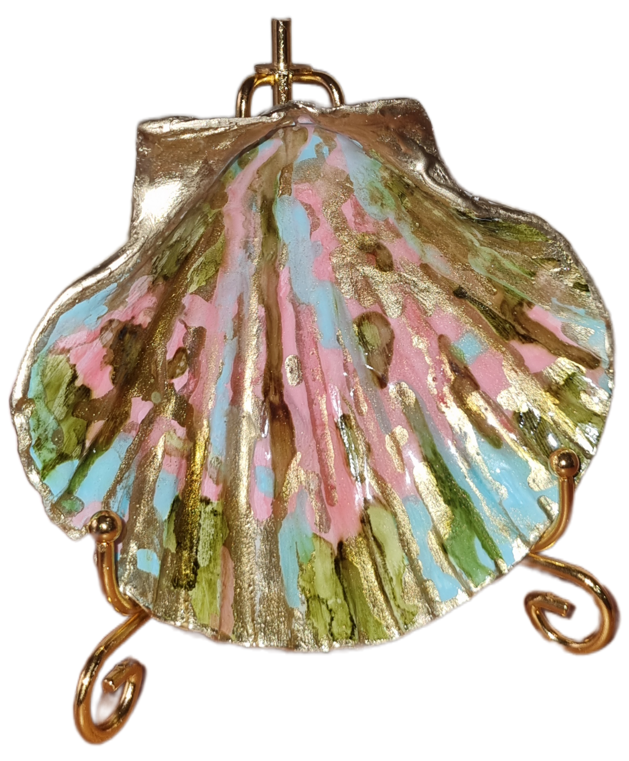 Shell Art - Scallop - 'Summertime' 🌞