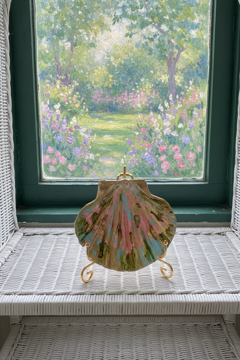 Shell Art - Scallop - 'Summertime' 🌞