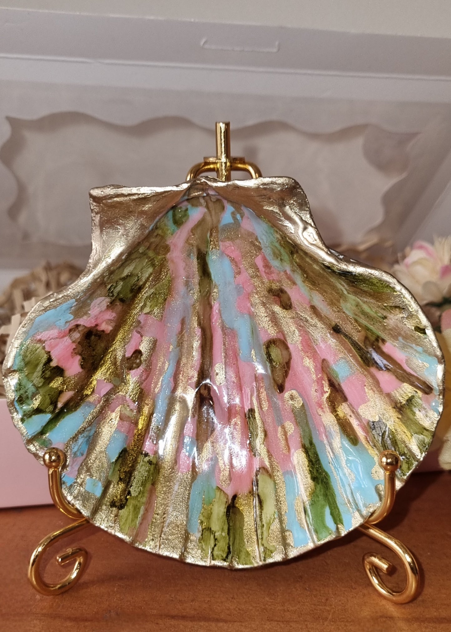 Shell Art - Scallop - 'Summertime' 🌞