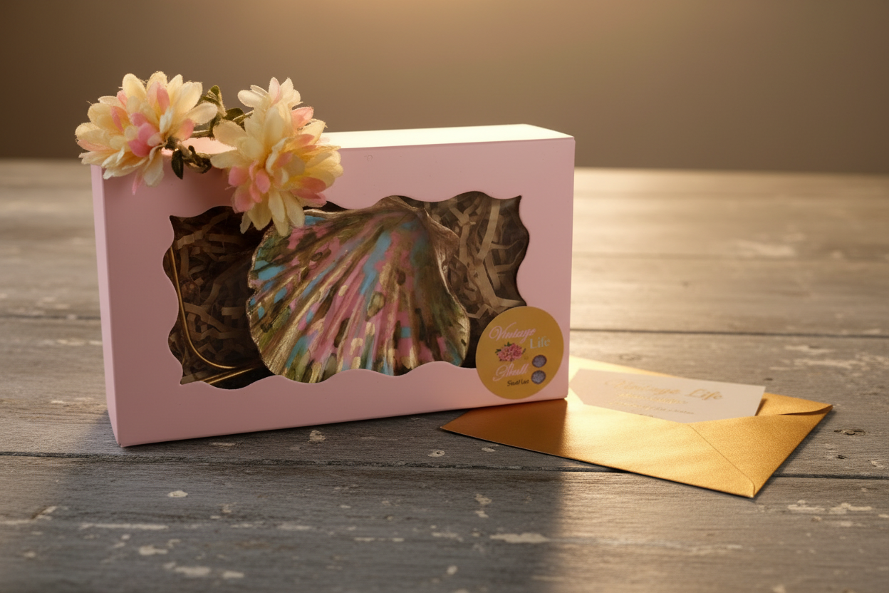 Shell Art - Scallop - 'Summertime' 🌞