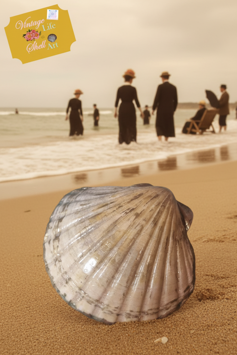 Shell Art - Bridgertonesque Pink Scallop Trinket Dish 🌹
