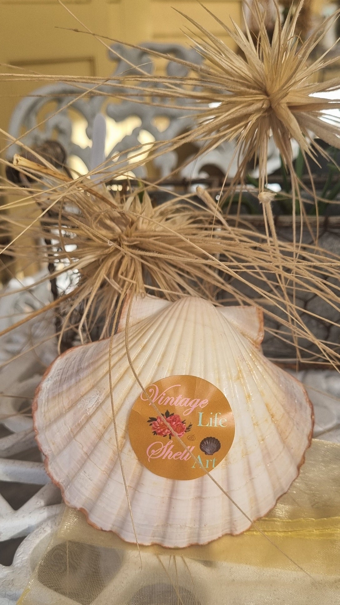 Dusky Pink & Rose Gold Shell Art