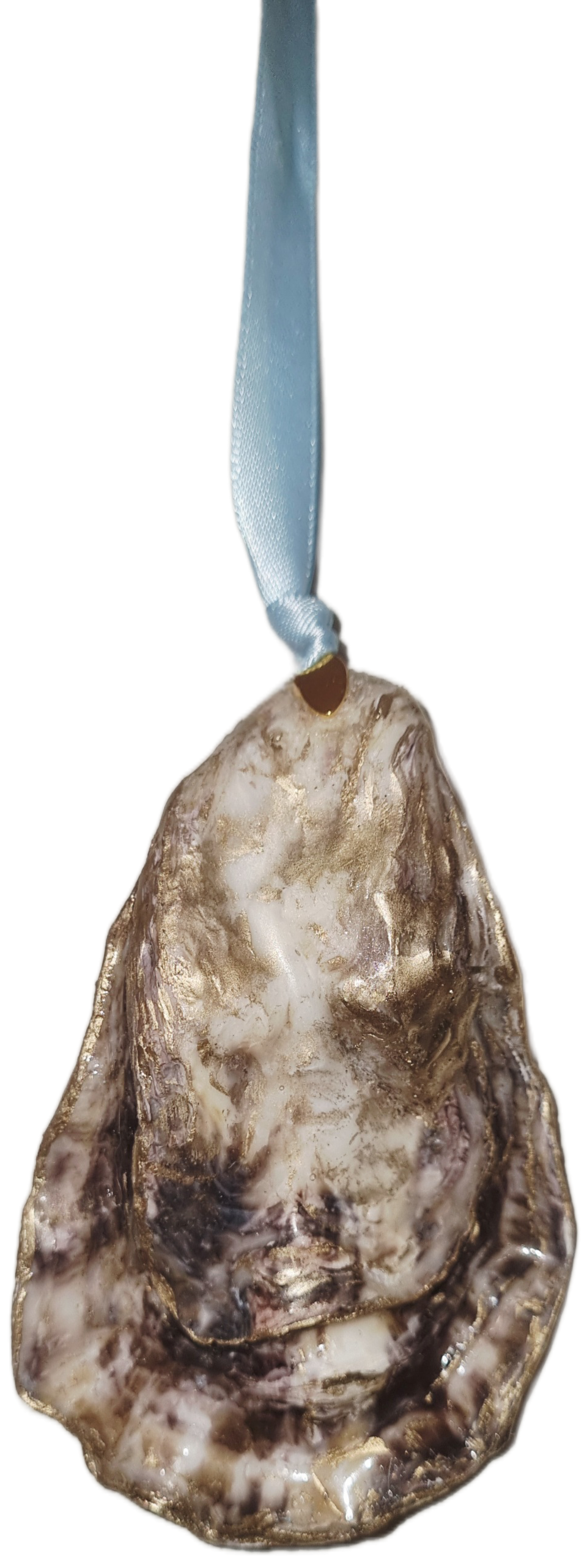 Shell Art - NZ Oyster - Forget Me Nots 💠 - Wall Hanging